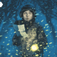 Stranger Things character Will Byers stands holding a map in a snowstorm in Marc Aspinall's cover for Stranger Things: Tomb of Ybwen.